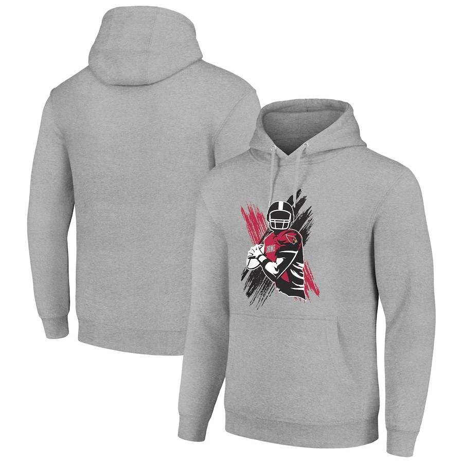 Men arizona cardinals grey NFL 2024 hoodie->arizona cardinals->NFL Jersey